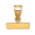 14k Small Polished Top Charm, 5.59 x 6.65 mm
