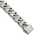 Chisel Stainless Steel Polished 8.5 inch Fancy Link Bracelet, 8.5 mm, 97.01 g