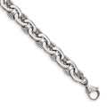 Chisel Stainless Steel Polished 8.25 inch Oval Link Bracelet, 8.25 x 8 mm