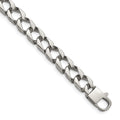 Chisel Stainless Steel Polished 8.5 inch Square Link Bracelet, 8.5 mm