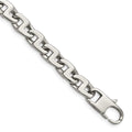 Chisel Stainless Steel Polished 8.5 inch Fancy Square Link Bracelet, 8.5 x 10 mm