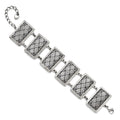 Stainless Steel with 2in extension Antiqued Bracelet, 7.25 mm