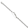 Stainless Steel Polished and Twisted Bracelet, 7 x 4 mm