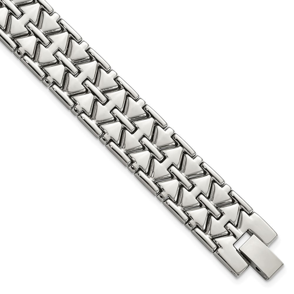 Stainless Steel Polished Fancy Link 7.5in Bracelet, 7.5 mm