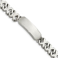 Chisel Stainless Steel Polished X Design Link 8.25 inch ID Bracelet, 8.25 x 10 mm