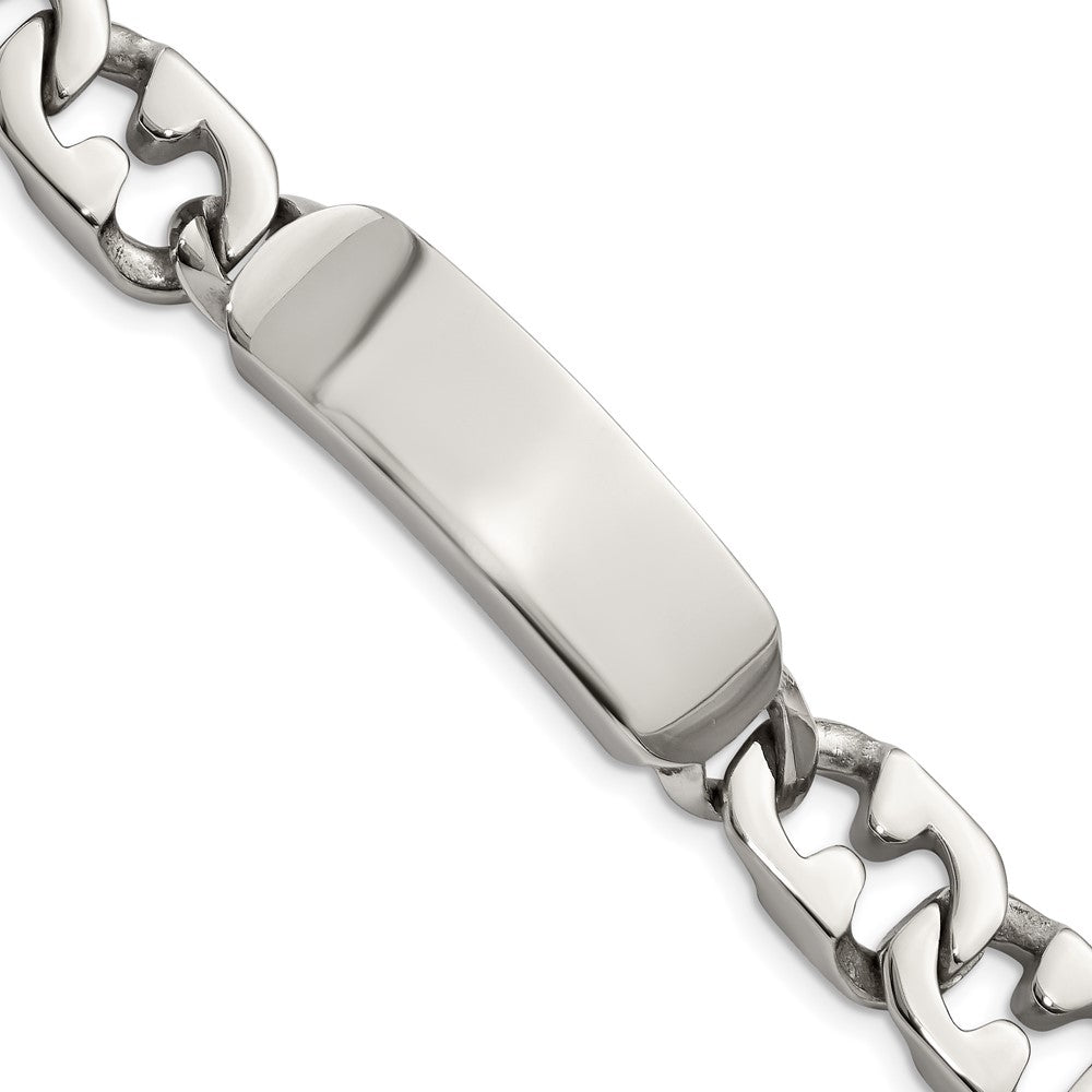 Chisel Stainless Steel Polished 8.5 inch ID Bracelet, 8.75 x 10 mm