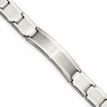 Chisel Stainless Steel Brushed and Polished 8.25 inch ID Bracelet, 8.5 x 11.5 mm