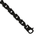 Chisel Stainless Steel Polished Black IP-plated 8.5 inch Fancy Link Bracelet, 8.5 mm