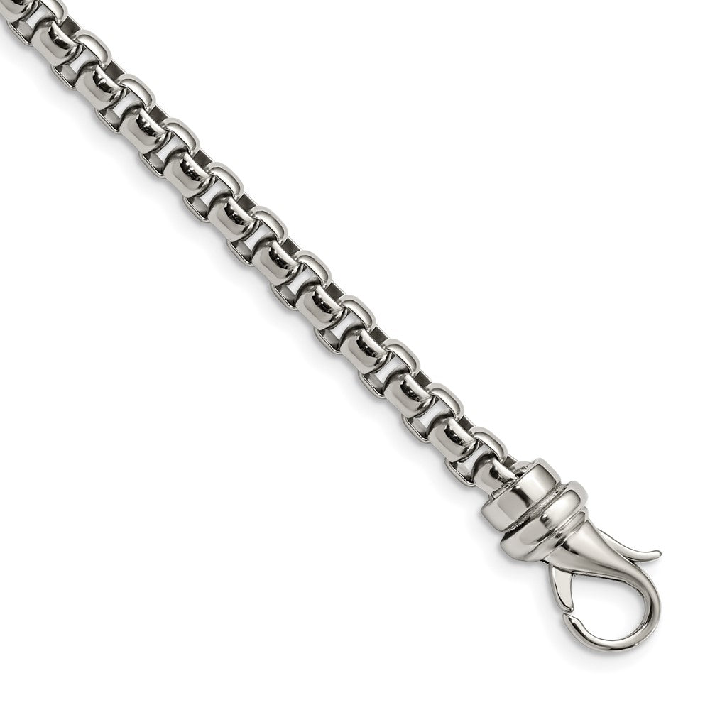 Chisel Stainless Steel Polished 8.5 inch Bracelet, 8.5 x 6 mm
