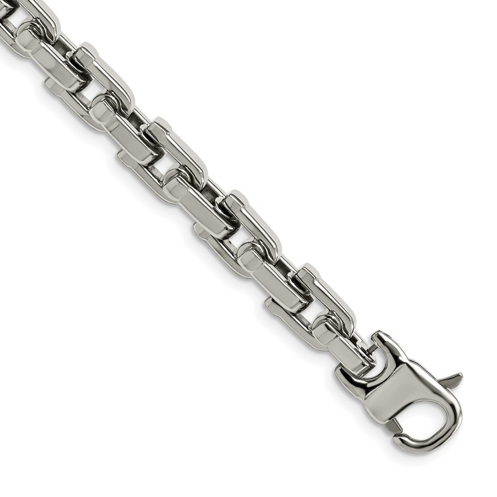Chisel Stainless Steel Polished 8.5 inch Bracelet, 8.5 x 7 mm