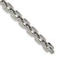 Chisel Stainless Steel Polished 9 inch Square Link Bracelet, 9 x 8 mm