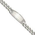 Chisel Stainless Steel Polished Curb Chain 8.5 inch ID Bracelet, 8.5 x 11.15 mm