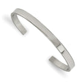 Chisel Stainless Steel Polished 5mm Cuff Bangle, 6.5 x 5 mm