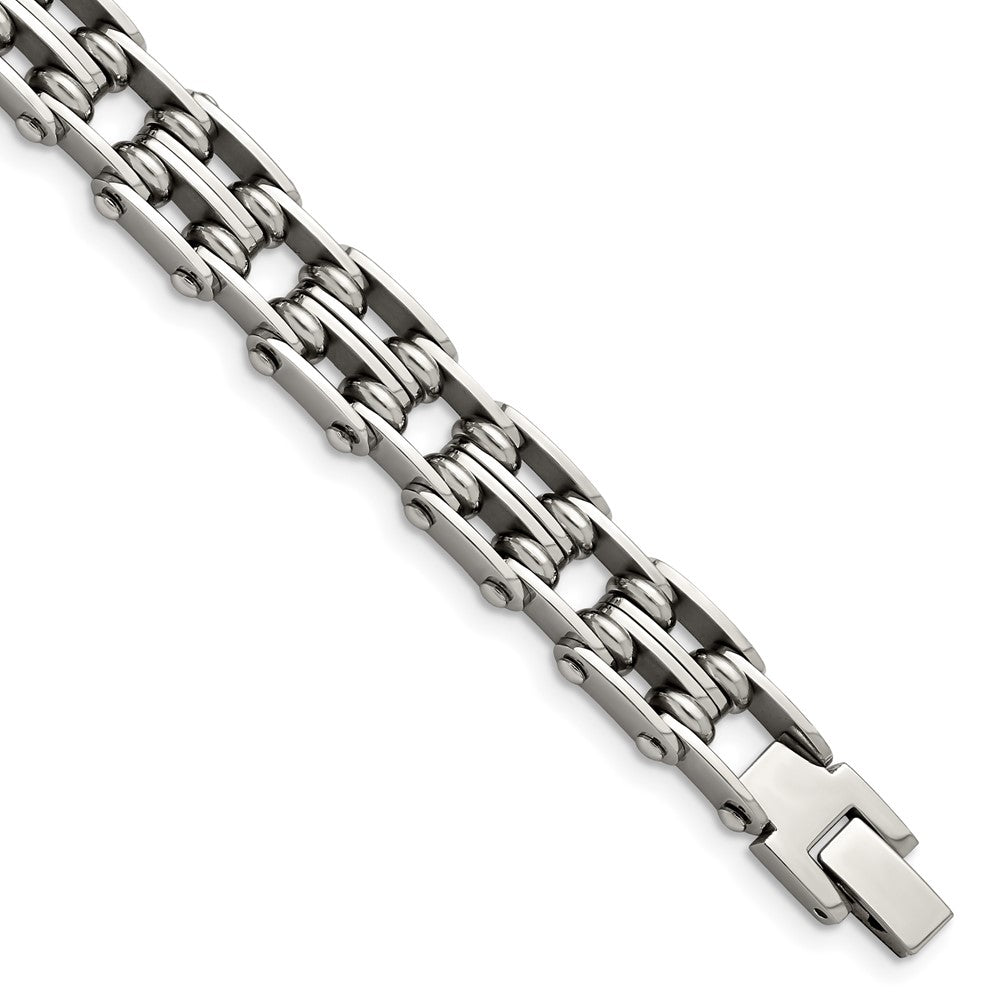 Chisel Stainless Steel Polished 9 inch Link Bracelet, 8.5 x 9 mm
