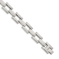 Chisel Stainless Steel Polished 8.5 inch Open Square Link Bracelet, 8.5 x 13.2 mm