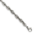 Chisel Stainless Steel Polished 9 inch Bracelet, 9 x 6 mm