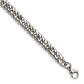 Chisel Stainless Steel Polished 9 inch Double Curb Chain Bracelet, 9 x 7.25 mm
