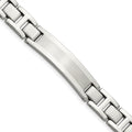 Chisel Stainless Steel Brushed and Polished 8.25 inch ID Bracelet, 8.25 x 12 mm