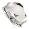 Stainless Steel Polished Hinged Bangle, 97.69 g