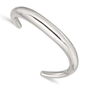 Stainless Steel Polished Curved Bangle, 15 mm