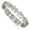 Chisel Stainless Steel Polished 7.75 inch Link Bracelet, 7.75 x 10 mm