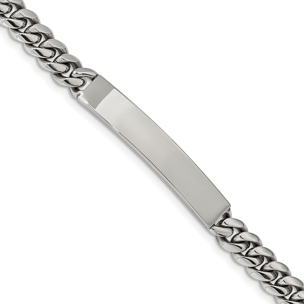 Chisel Stainless Steel Polished Curb Chain 8.25 inch ID Bracelet, 8.25 x 7.96 mm