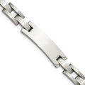 Chisel Stainless Steel Brushed and Polished 9.25 inch ID Bracelet, 9.25 x 12 mm