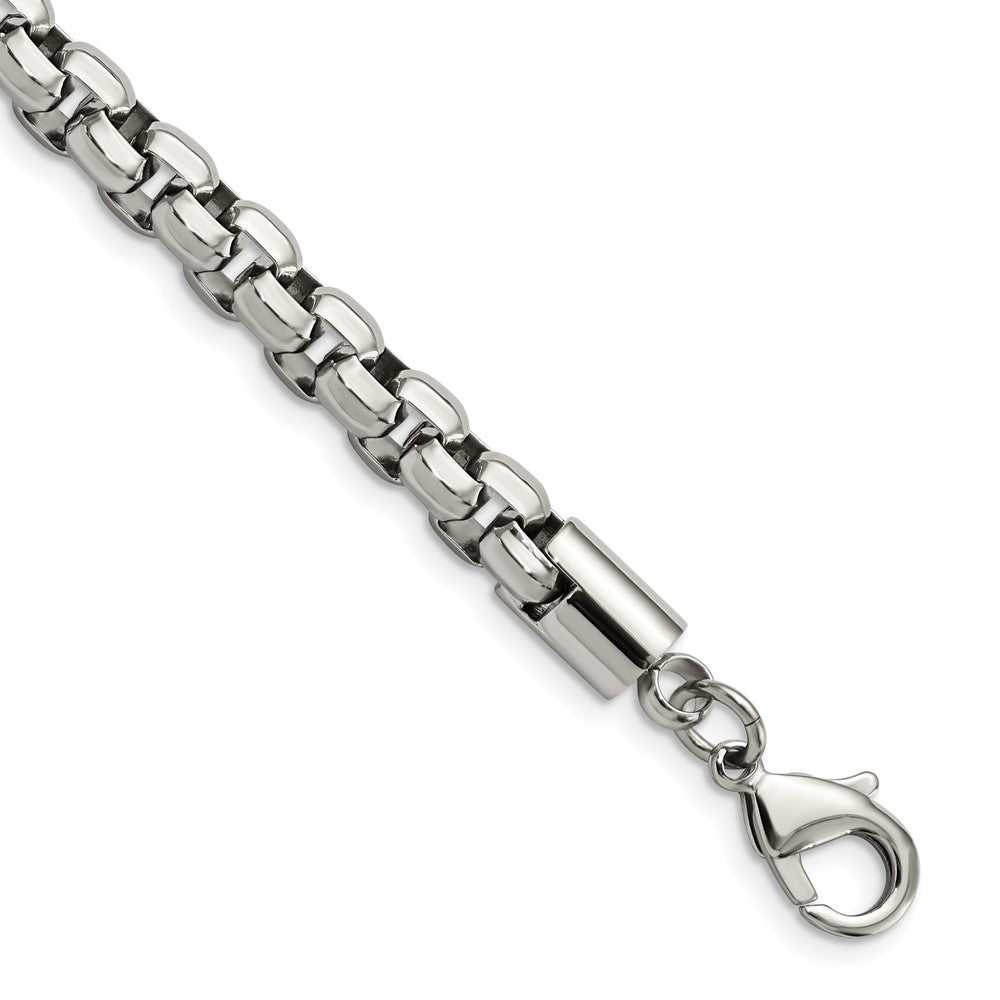 Chisel Stainless Steel Polished 8.75 inch Fancy Rolo Bracelet, 8.75 x 8.23 mm