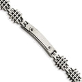 Stainless Steel Polished 8.5in ID Bracelet, 8.5 x 11 mm
