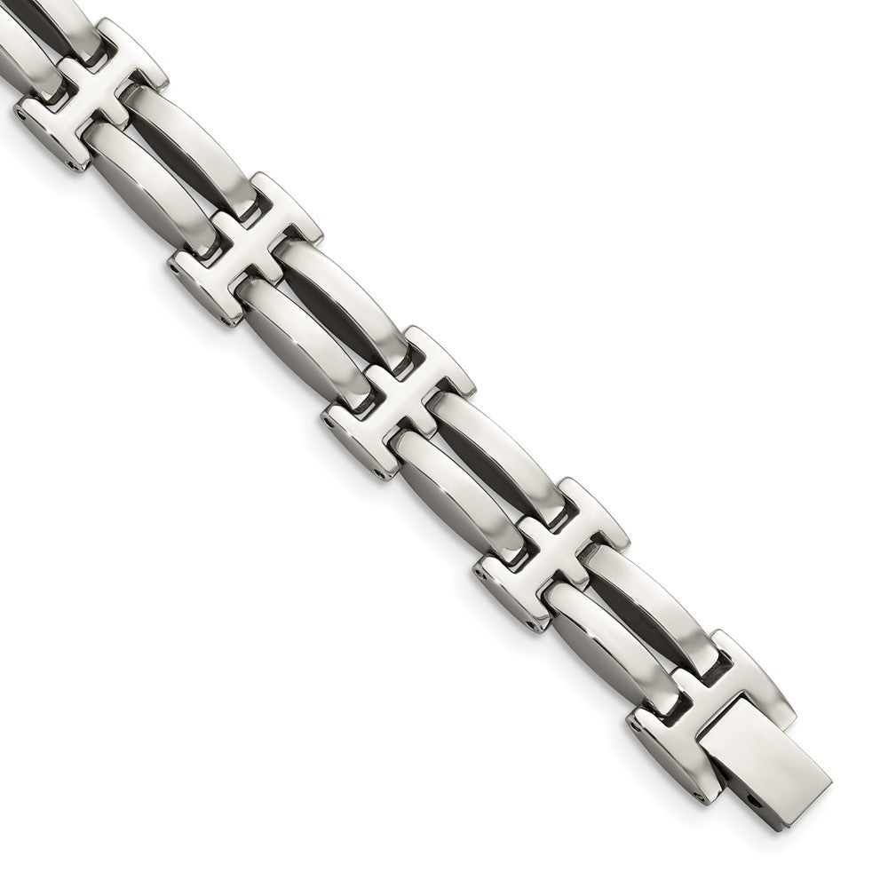 Chisel Stainless Steel Polished 8.5 inch Link Bracelet, 8.5 x 10 mm