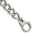 Chisel Stainless Steel Polished 8.5 inch Large Curb Link Bracelet, 8.5 x 15 mm