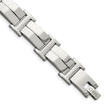 Chisel Stainless Steel Polished 8.5 inch Link Bracelet, 8.5 x 15 mm
