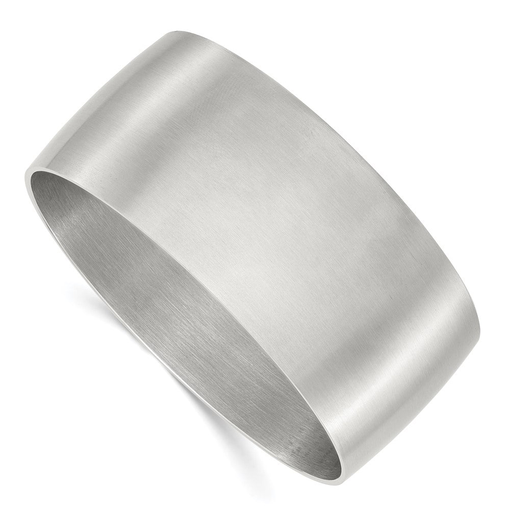 Stainless Steel Brushed Bangle, 30 mm