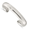 Chisel Stainless Steel Polished 10mm Cuff Bangle, 7 x 10 mm