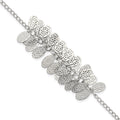 Stainless Steel Oval Dangles w/1.5 ext Bracelet, 8.5 x 13 mm