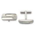 Stainless Steel Polished Mother of Pearl Cufflinks