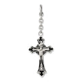 Stainless Steel Crucifix Interchangeable Charm Pendant, 3 x 25 mm