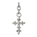 Stainless Steel Cross Interchangeable Charm Pendant, 2.33 x 24 mm
