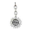 Stainless Steel Celtic Sun Interchangeable Charm Pendant, 2.25 x 26 mm