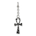 Stainless Steel Ankh Interchangeable Charm Pendant, 2.5 x 16 mm