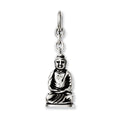 Stainless Steel Buddha Interchangeable Charm Pendant, 42 x 12 mm