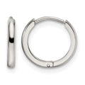 Chisel Stainless Steel Polished 1.4mm Endless Hinged Hoops, 11.52 x 11.72 mm