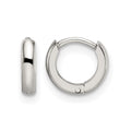 Chisel Stainless Steel Polished 2mm Endless Hinged Hoops, 8.44 x 9.29 mm