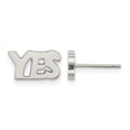 Stainless Steel Polished YES Post Earrings, 5.53 x 10.21 mm