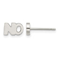 Stainless Steel Polished NO Post Earrings, 5.22 x 8.45 mm