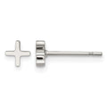 Chisel Stainless Steel Polished X Post Earrings, 6.03 x 5.99 mm