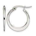 Chisel Stainless Steel Polished 19mm Diameter Hoop Earrings, 20 x 19 mm