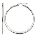 Chisel Stainless Steel Polished 43mm Diameter Hoop Earrings, 43 x 43 mm