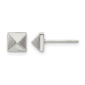 Chisel Stainless Steel Polished 6mm Stud Post Earrings, 6 x 6 mm