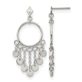 Chisel Stainless Steel Polished Post Dangle Earrings, 18.5 mm